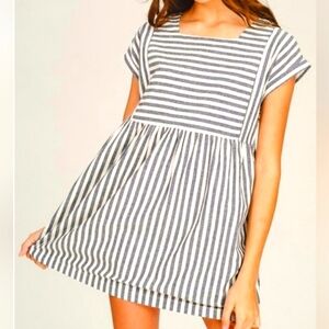 BOUTIQUE Cotton Pleaded baby doll dress